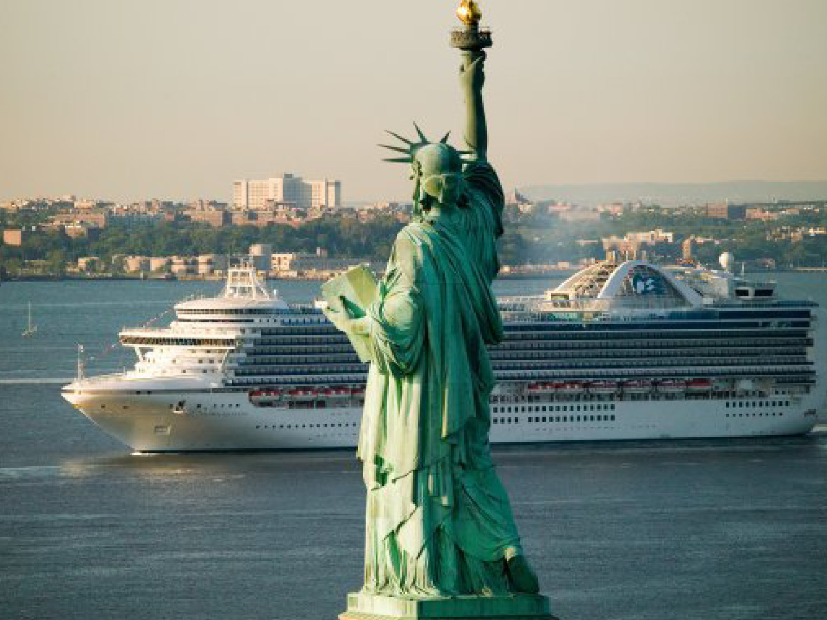 cruise ship in New York